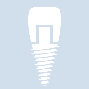 Zahn-Implantat mit Suprakonstruktion Abbildung eines Zahn-Implantats mit Suprakonstruktion